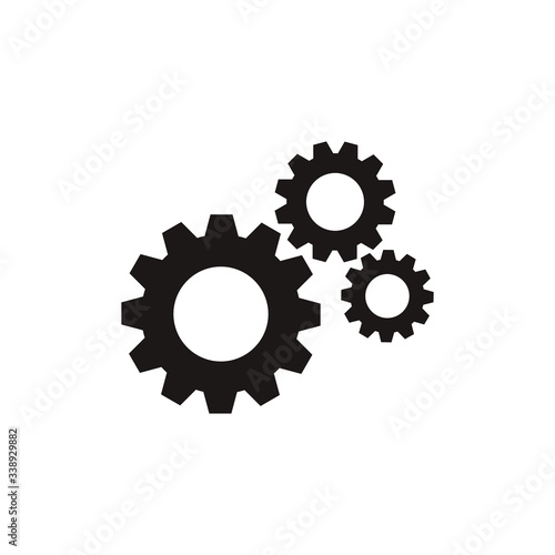 Gear icon flat vector design