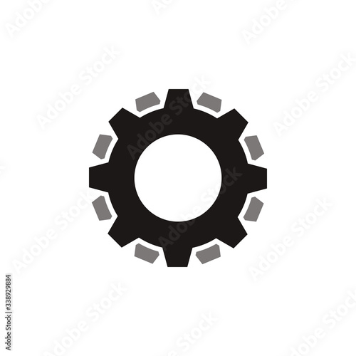 Gear icon flat vector design