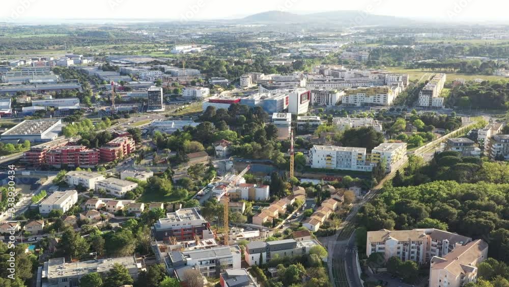 New district in construction in south of montpellier (France) New district in construction in south of montpellier (France)