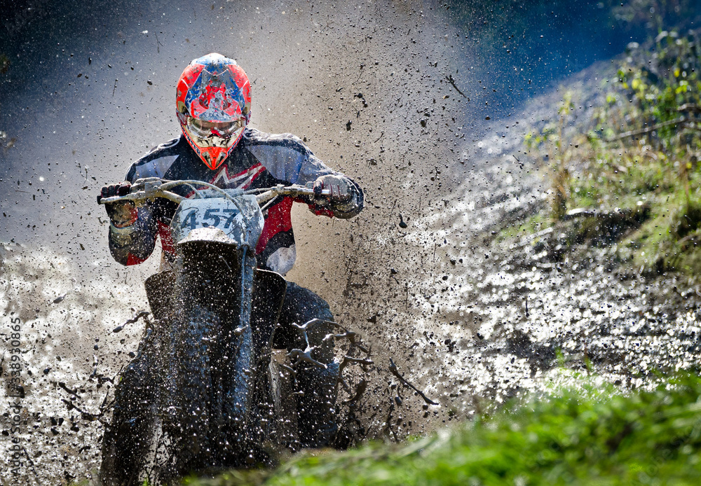 Motocross - obrazy, fototapety, plakaty 