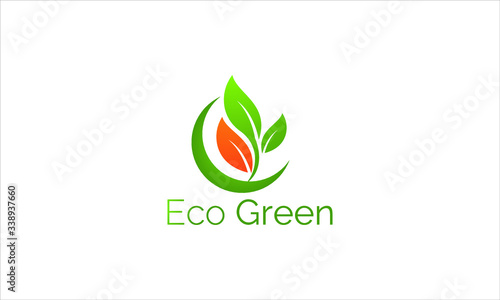 abstract green logo
