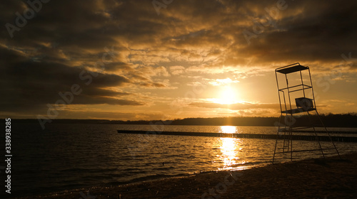 Fototapeta Naklejka Na Ścianę i Meble -  Plaża wieczorową porą 