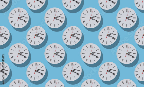 dials on a blue background pattern