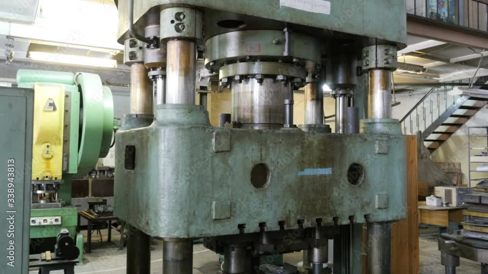 Close Up Shot Heavy Factory Machine Tool
Close Up Shot Heavy Factory Machine Tool