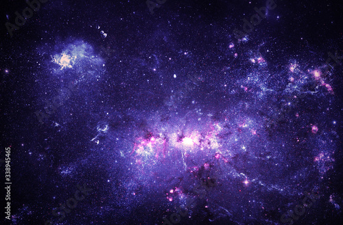 Deep space galaxy and gas cloud © simonXT2