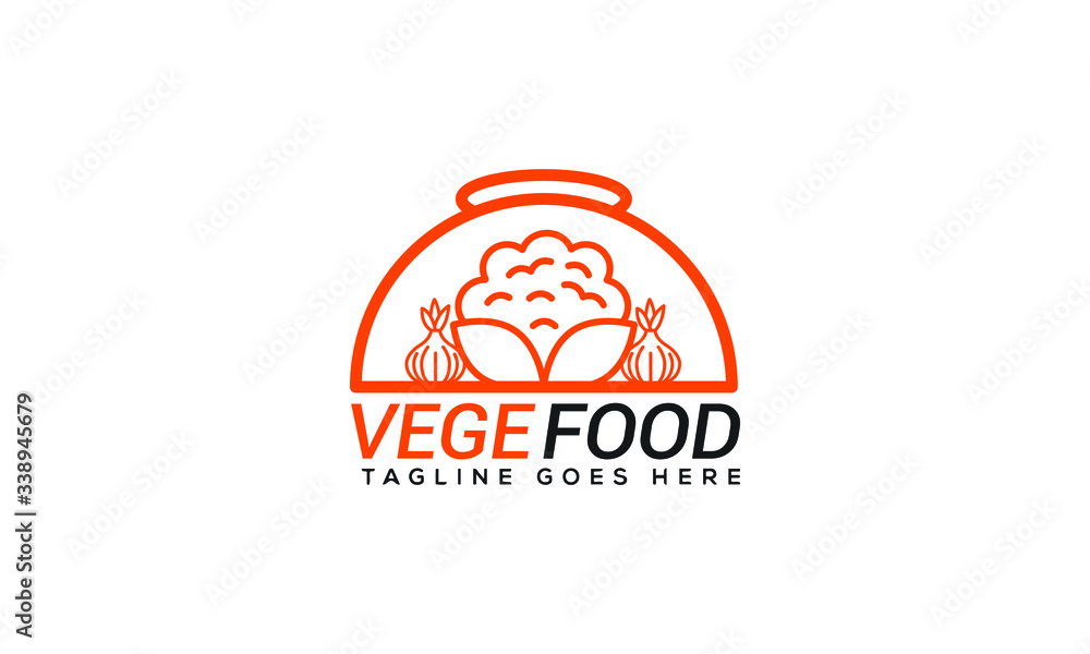 Fototapeta premium Food Logo Design Vector Template