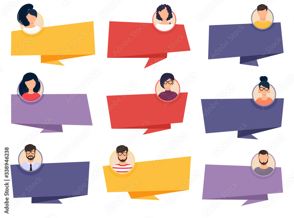 Testimonial Speech bubble concept, customer feedback for info graphic, application for info graphic, application and website. Creative testimonials template with different shapes. Vector illustration. Testimonial Speech bubble concept, customer feedback for info graphic, application for info graphic, application and website. Creative testimonials template with different shapes. Vector illustration.