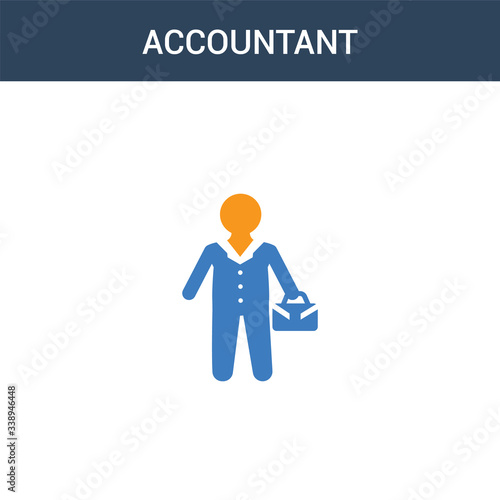 two colored Accountant concept vector icon. 2 color Accountant vector illustration. isolated blue and orange eps icon on white background. Free Download two colored Accountant concept vector icon. 2 color Accountant vector illustration. isolated blue and orange eps icon on white background. - GFXLoad