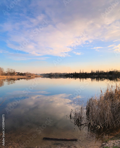 sunrise over the river