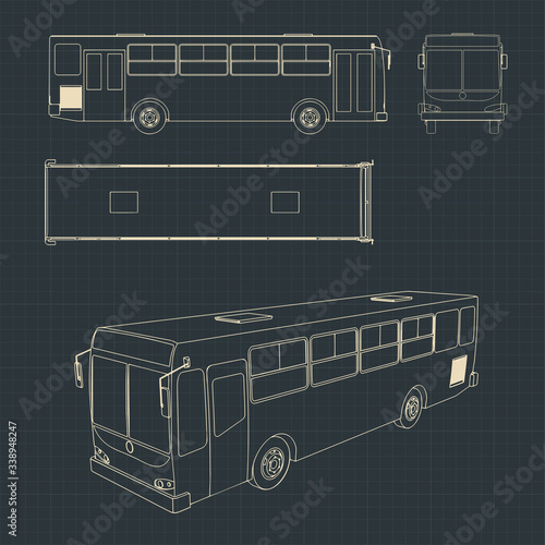 City bus blueprints