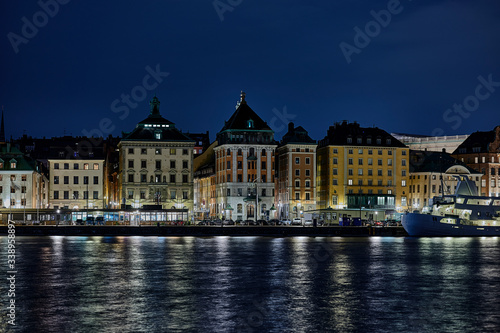 Old town in Stockholm in the evening 