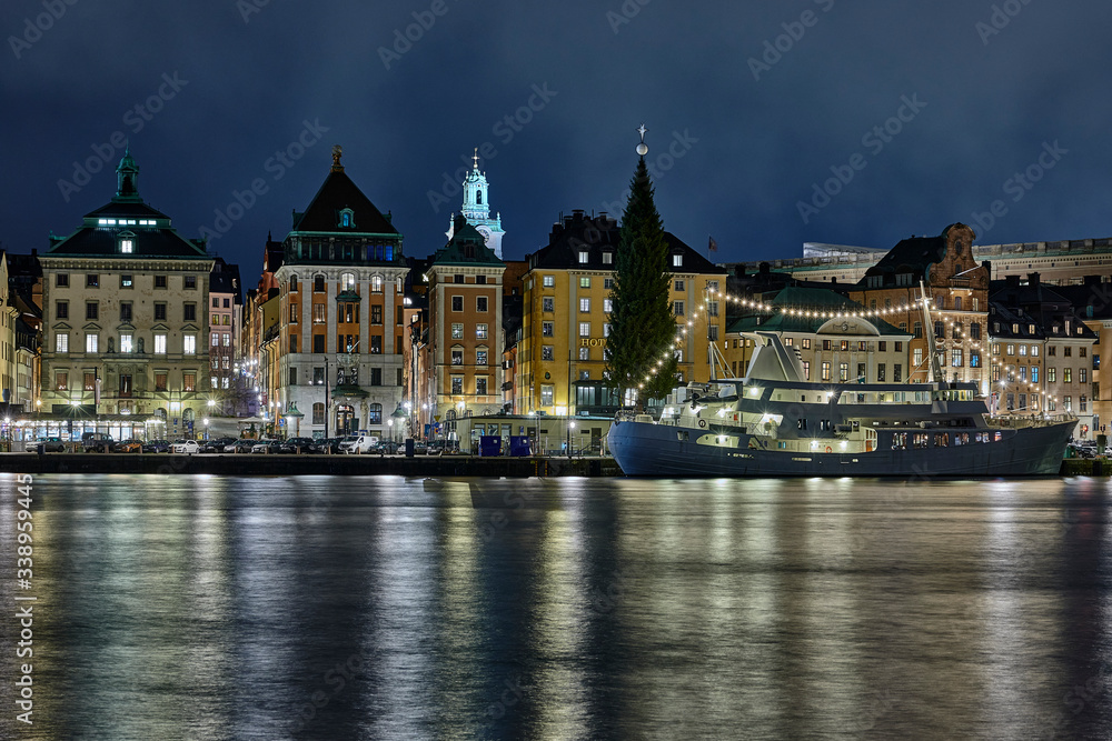 Old town in Stockholm in the evening
