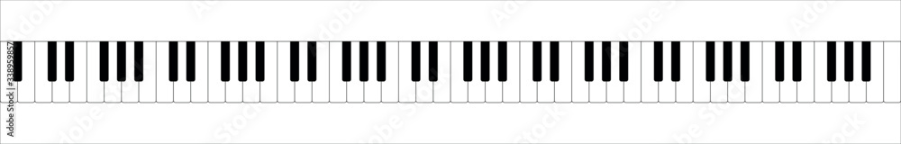 Fototapeta premium Piano key, keyboard. Melody. Instrument.