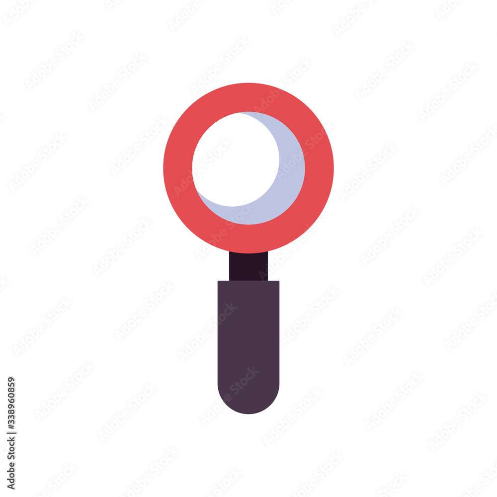 magnifying glass icon, flat style magnifying glass icon, flat style