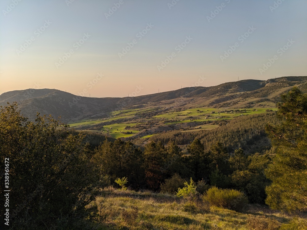 Fototapeta premium sunrise in the mountains,Greece