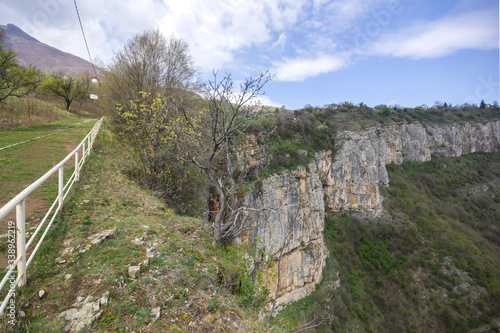 Skaklya Waterfall near village of Zasele, Balkan Mountains photo