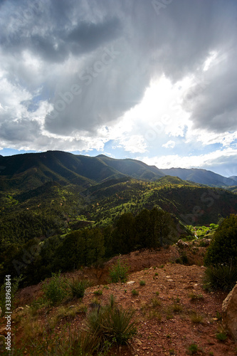 clouds over the mountains