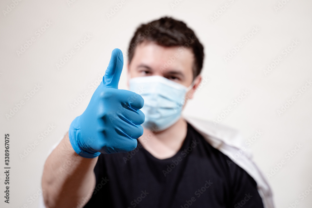 man in medical mask, virus, disease, doctor, medicine, portrait man in medical mask, virus, disease, doctor, medicine, portrait