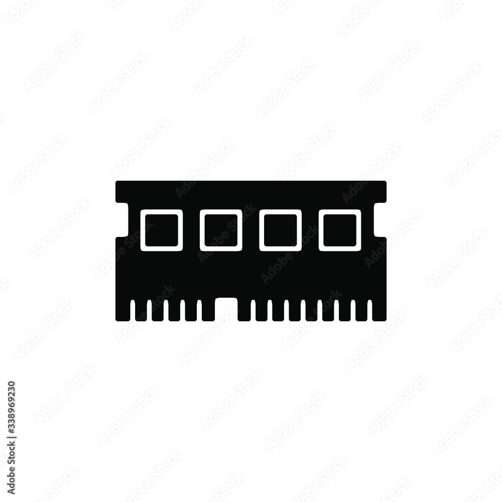 RAM memory card icon template RAM memory card icon template