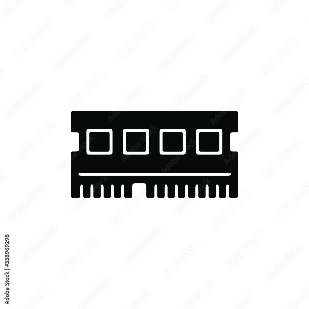 RAM memory card icon template RAM memory card icon template