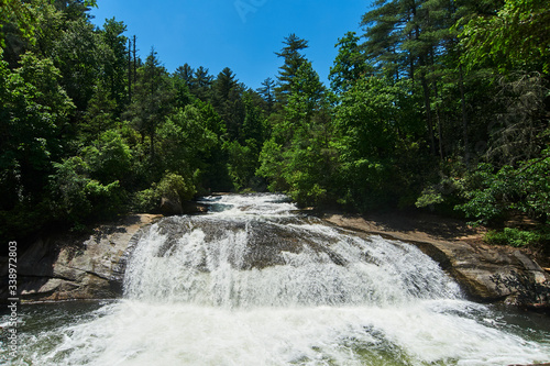 waterfall in the mountains