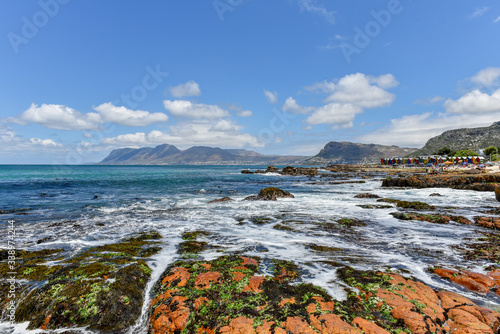 Muizenberg Beach with Mountains view, Cape Town, Western Cape, South Africa