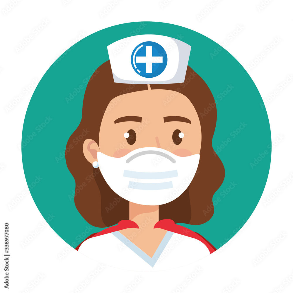 super nurse with hero cloak isolated icon vector illustration design super nurse with hero cloak isolated icon vector illustration design