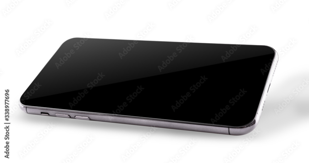 Smartphone mobile mockup blank side screen Smartphone mobile mockup blank side screen