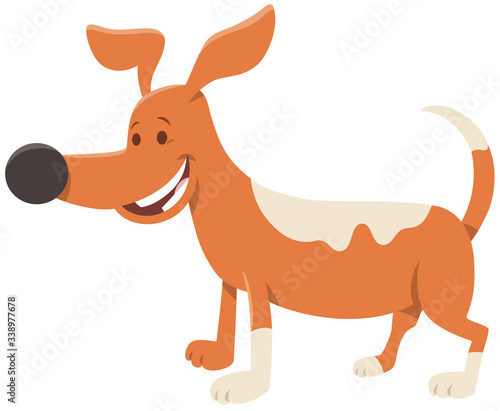 cute spotted dog or puppy cartoon character