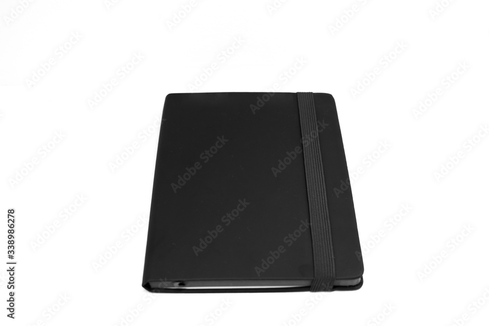 cuaderno anotador negro con elástico cuaderno anotador negro con elástico