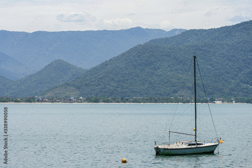 Sailing boat on the sea