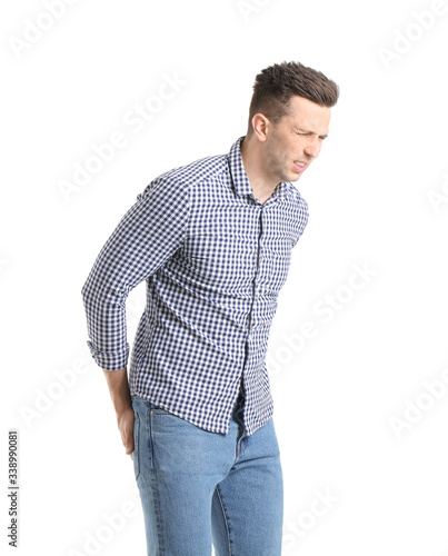 Young man suffering from he...