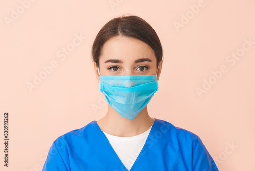 Doctor wearing medical mask...