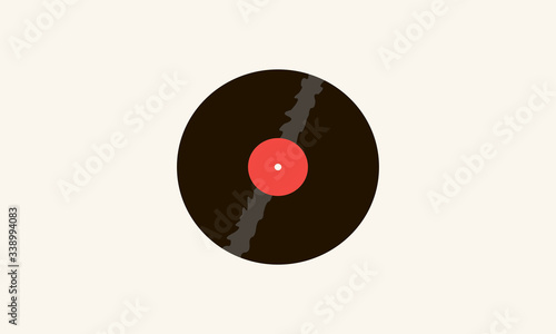 Simple vinyl retro style