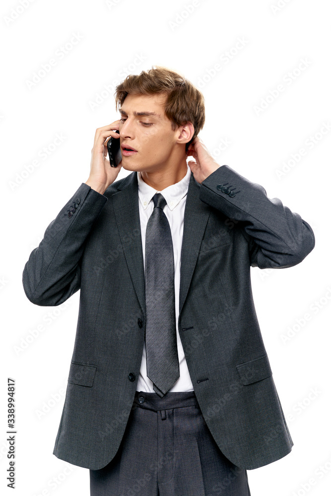 businessman talking on the phone businessman talking on the phone