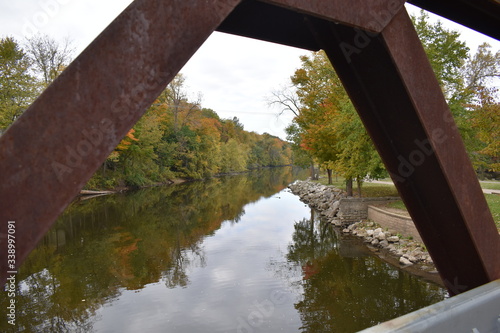 old bridge over the river