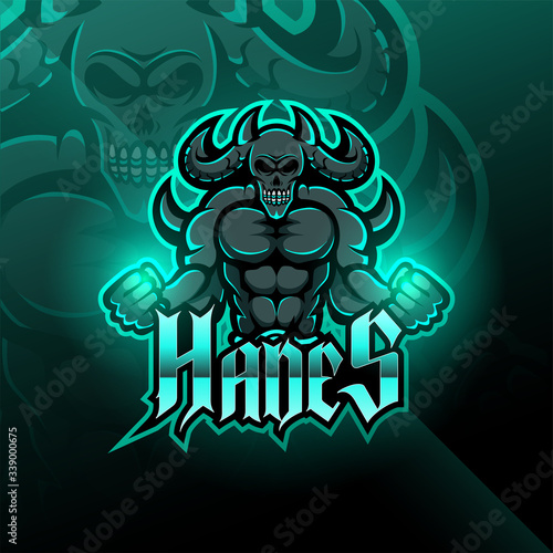 Hades esport mascot logo design