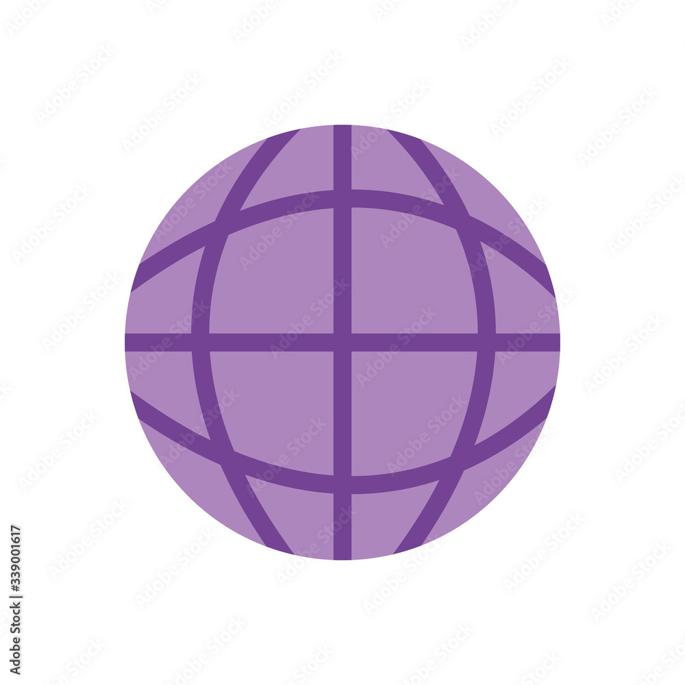 global sphere icon, flat style global sphere icon, flat style