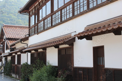 白壁土蔵群　城下町　鳥取県倉吉市の観光地の蔵 / Kurayoshi, Tottori.