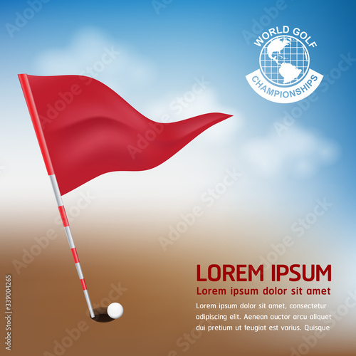 Golf Sport Background Vector