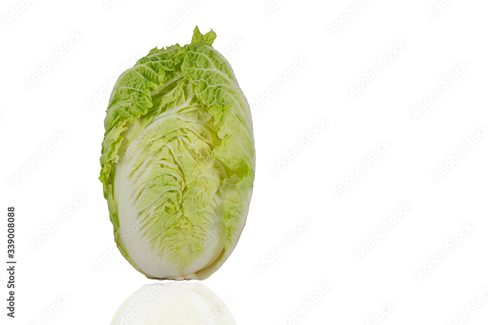 Fototapeta premium IsolatedChinese cabbage on a white background