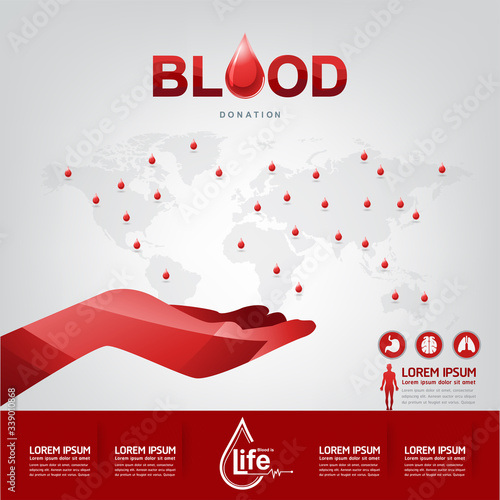 Blood Donation Vector Concept - Hospital To Begin New Life Again