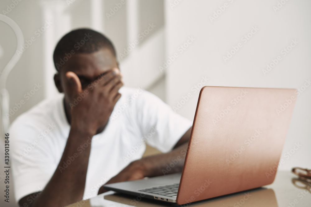 young businessman working on laptop young businessman working on laptop