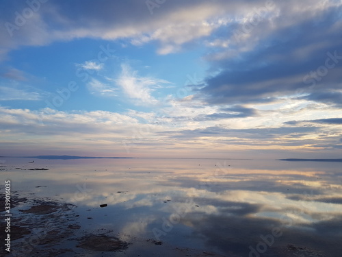 Sunset over the sea