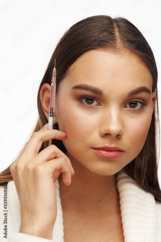 beautiful woman bare shoulders spa treatments clean skin