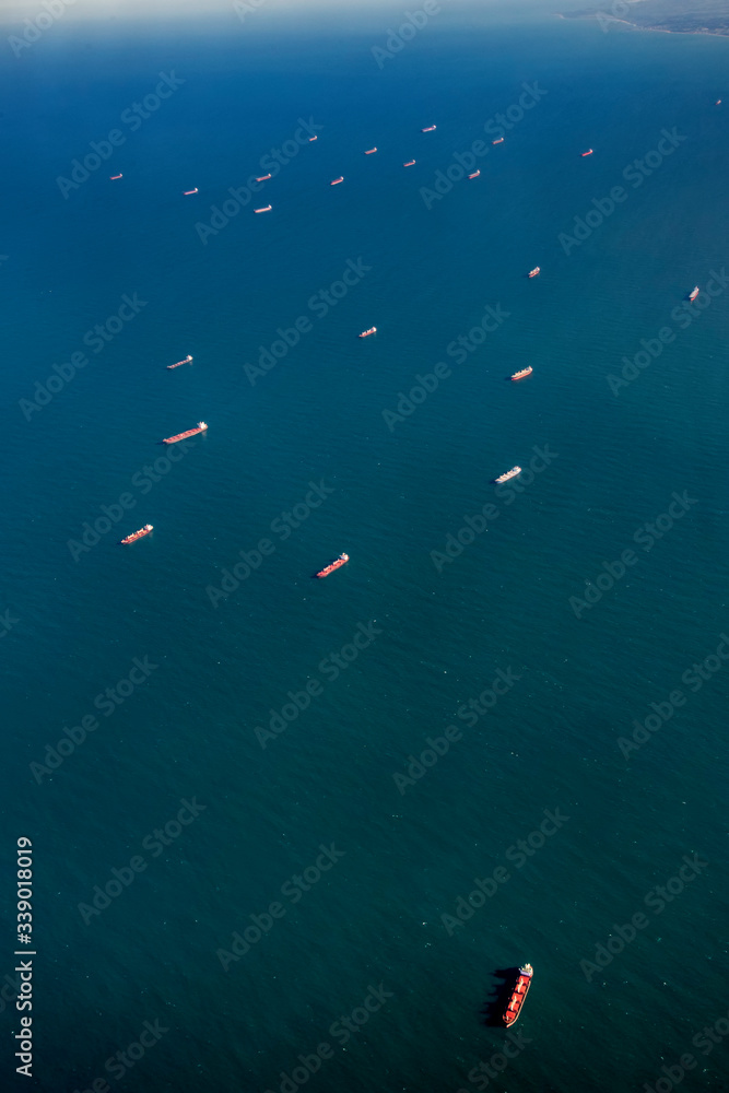 Aerial view from Vitoria, capital of Espirito Santo state. Southeast of Brazil. Picture made in 2018. Aerial view from Vitoria, capital of Espirito Santo state. Southeast of Brazil. Picture made in 2018.