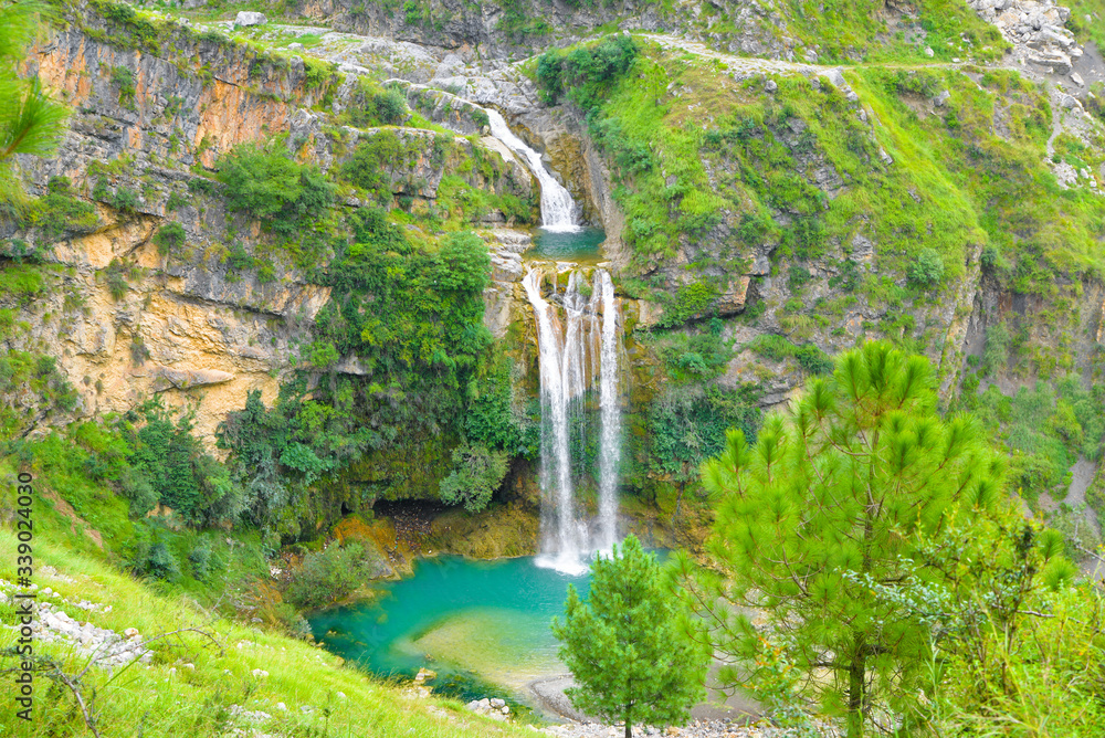 Beautiful small Waterfall in the forest picture during daytime from Azad jammu and kashmir, Pakistan Beautiful small Waterfall in the forest picture during daytime from Azad jammu and kashmir, Pakistan