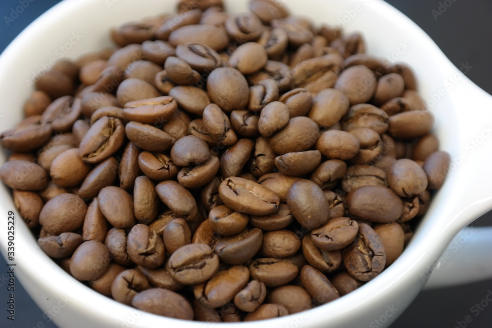 coffee beans in a cup coffee beans in a cup