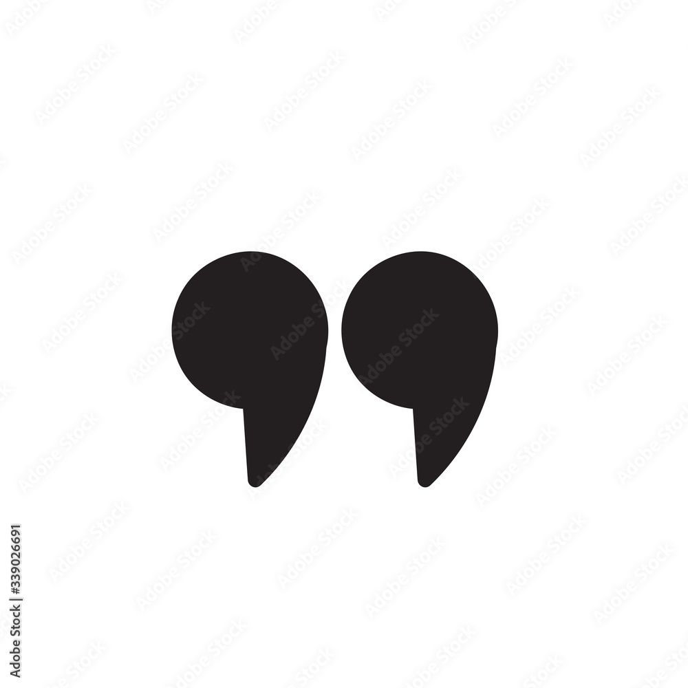 hand drawn Set of quote mark, quotes icon vector sign design doodle hand drawn Set of quote mark, quotes icon vector sign design doodle
