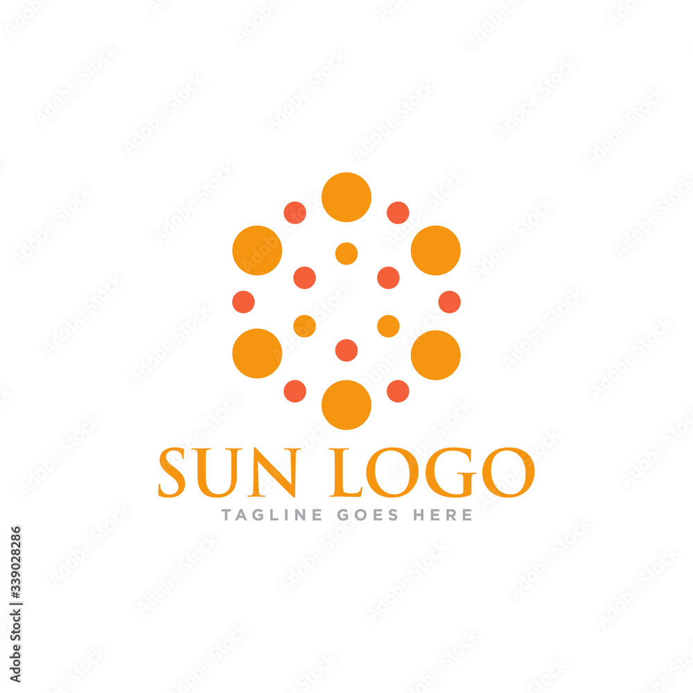 Sun Logo Icon Design Vector